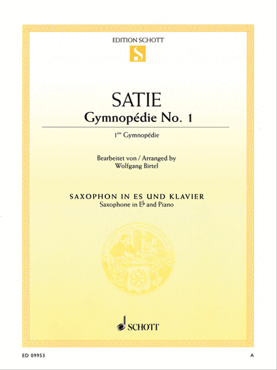 Gymnopedie No. 1 Gymnopedie No. 1 Alto Saxophone scores gallery preview page 1
