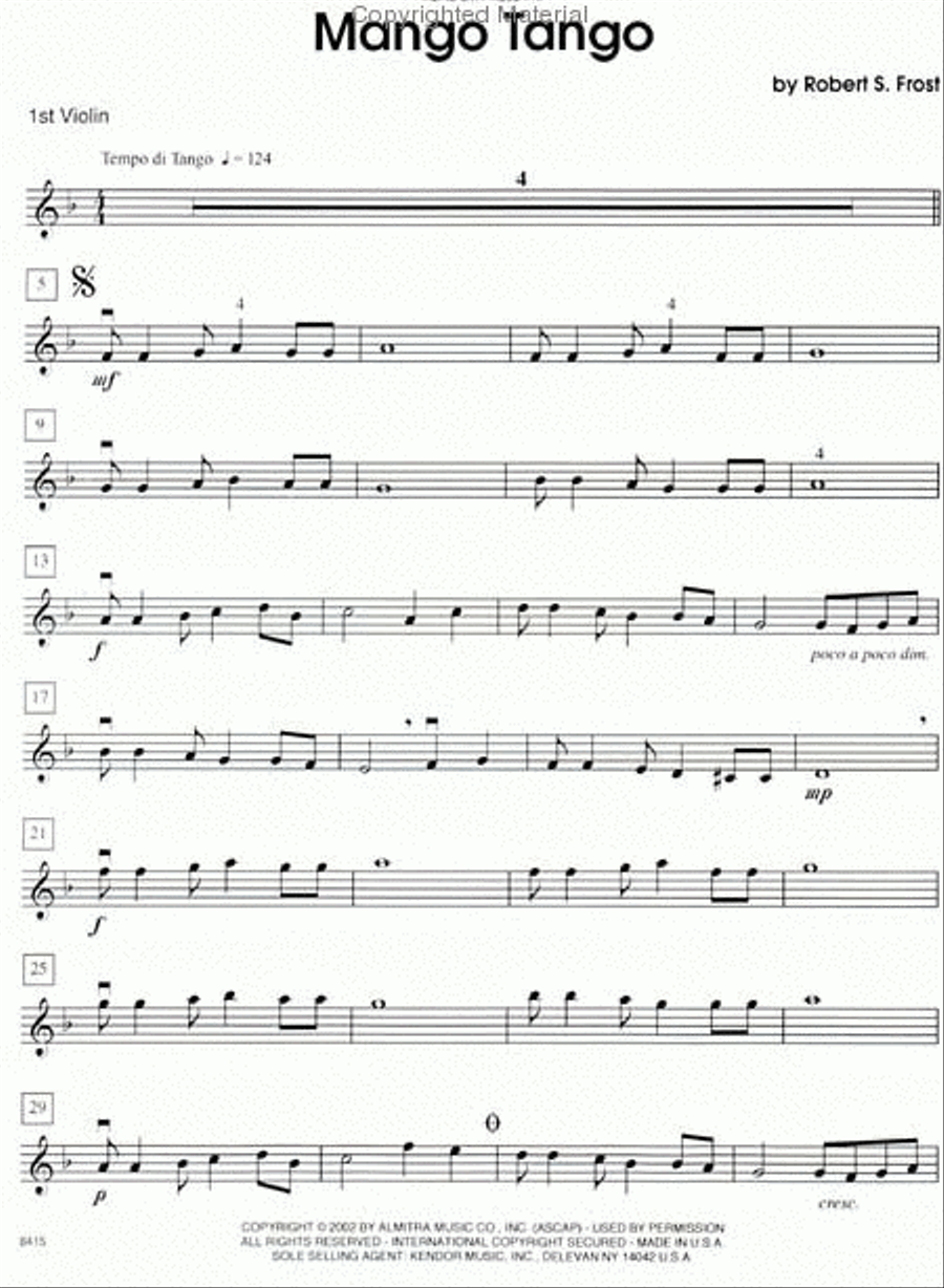 Mango Tango Mango Tango String Orchestra scores gallery preview page 2