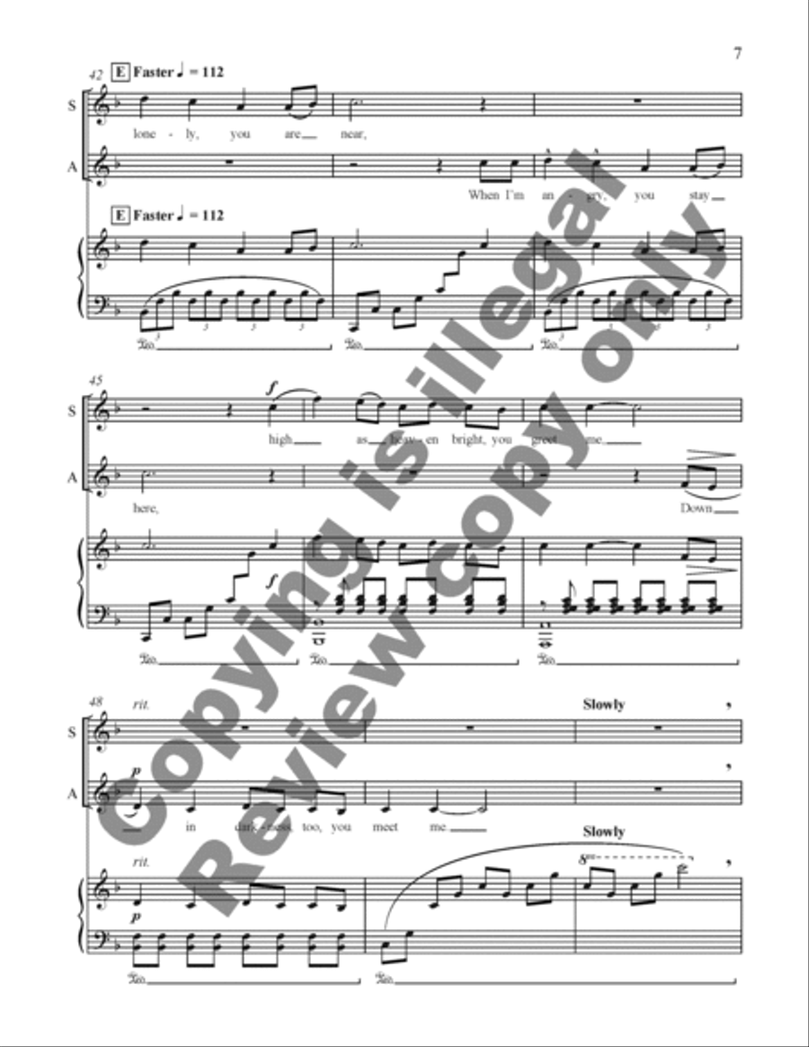 Blessings from the Children: 3. On Morning Wings 2-Part scores gallery preview page 17