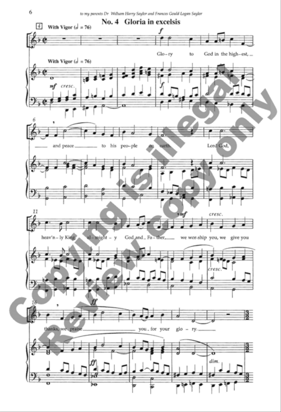 Mass of the Holy Trinity 4-Part scores gallery preview page 26