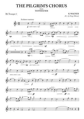 Book cover for The Pilgrim's Chorus for Brass Quintet