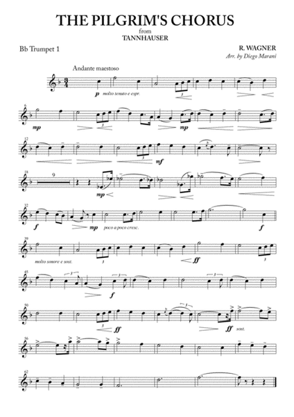 The Pilgrim's Chorus for Brass Quintet image number null