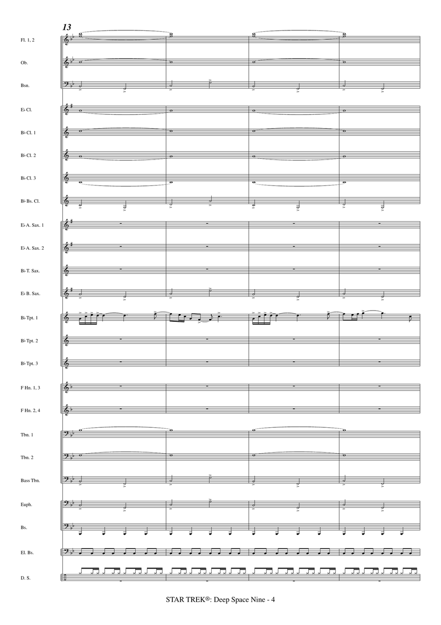 Star Trek - Deep Space Nine(R) Concert Band scores gallery preview page 6