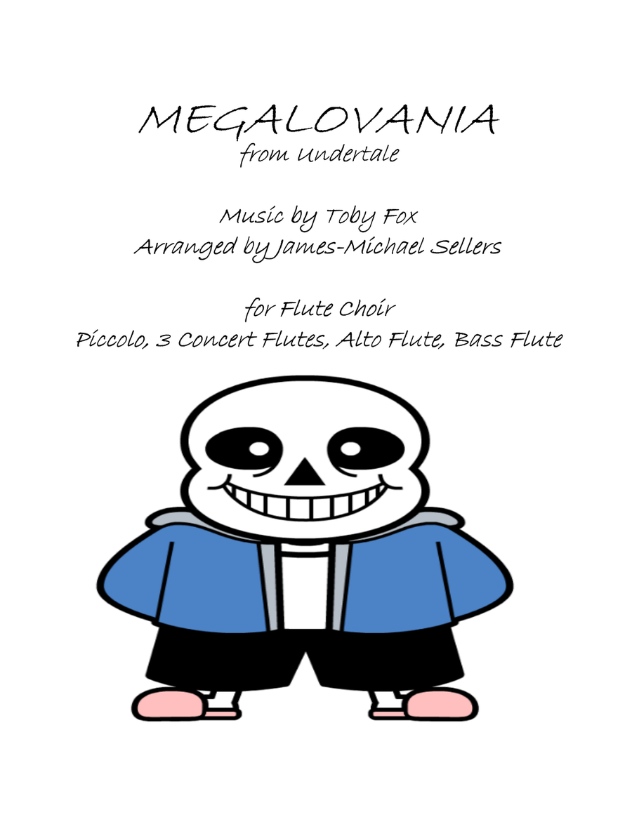 MEGALOVANIA (from Undertale) by Toby Fox Flute Choir - Digital Sheet Music
