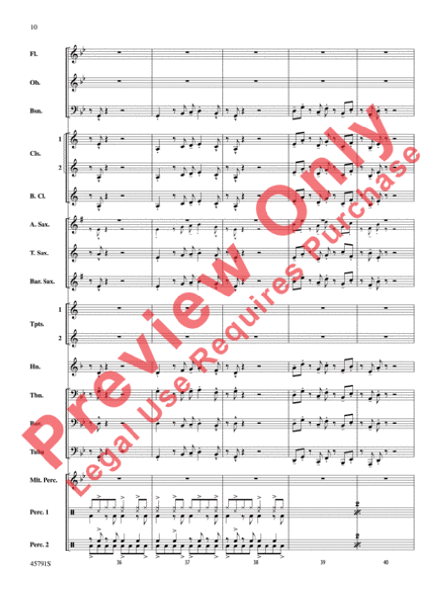 Sambeando Concert Band scores gallery preview page 11