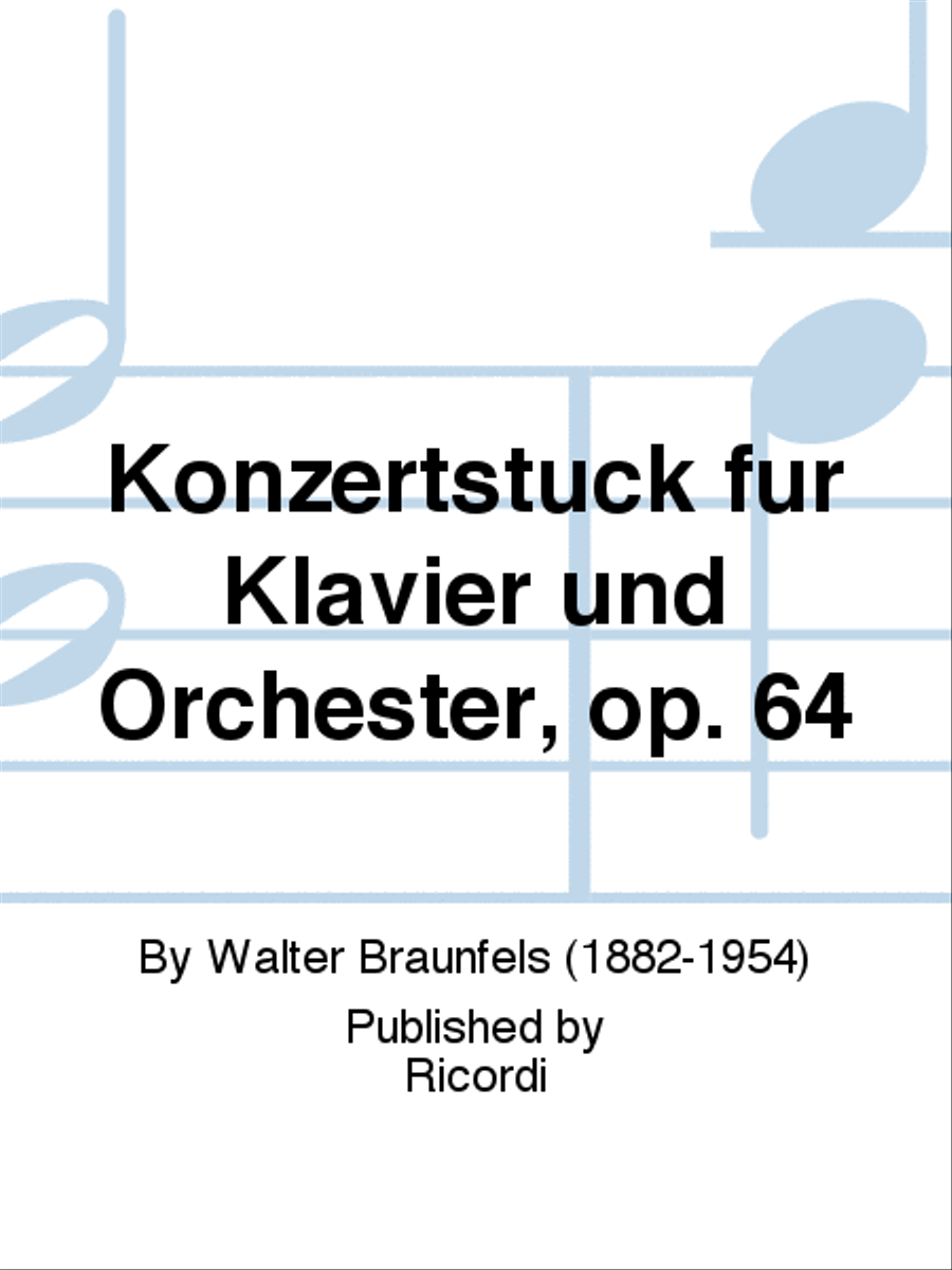 Konzertstück für Klavier und Orchester, op. 64 Piano Solo scores gallery preview page 1