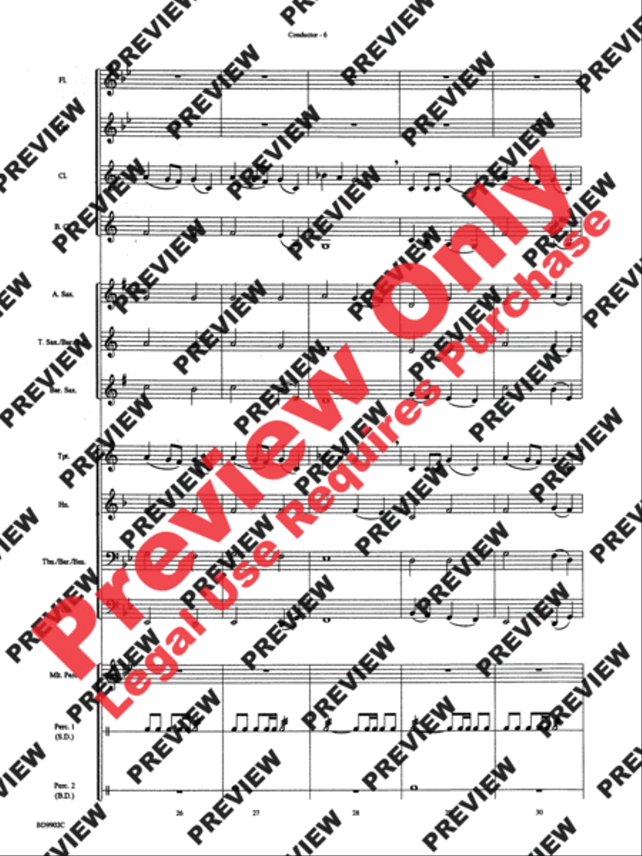 Then Come the Heroes Concert Band scores gallery preview page 8