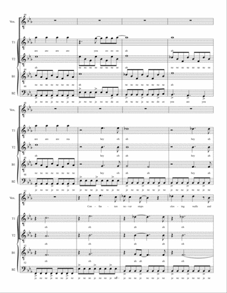 Clocks Clocks 4-Part scores gallery preview page 5