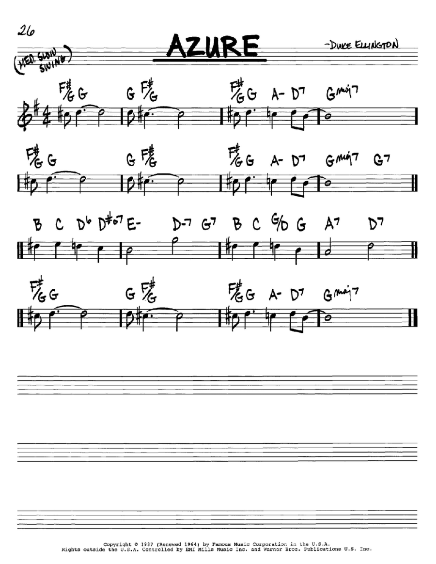 Azure Piano scores gallery preview page 1