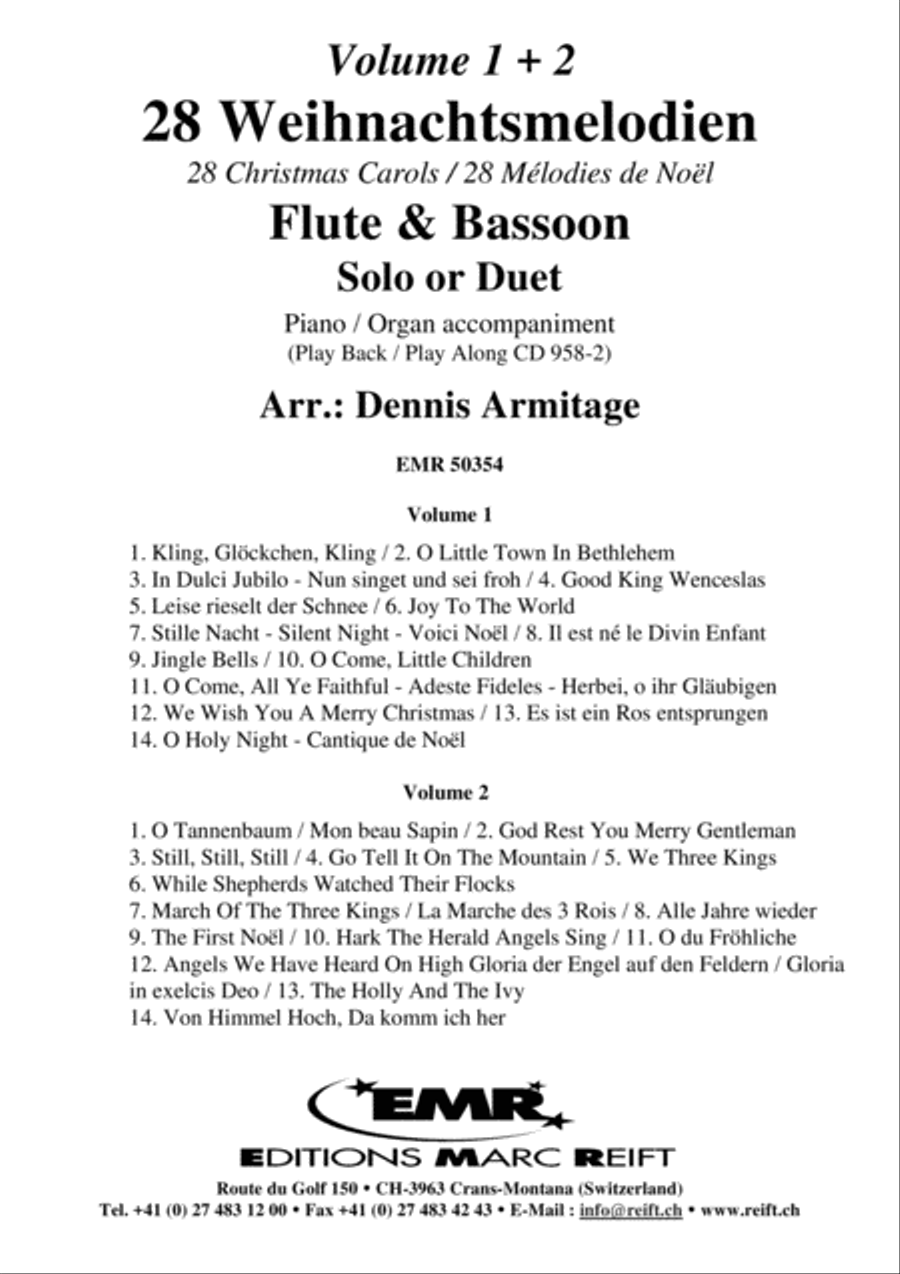 28 Weihnachtsmelodien Vol. 1 + 2 Woodwind Duet scores gallery preview page 2