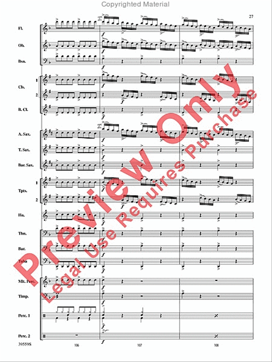 Wizards in Winter Concert Band scores gallery preview page 27