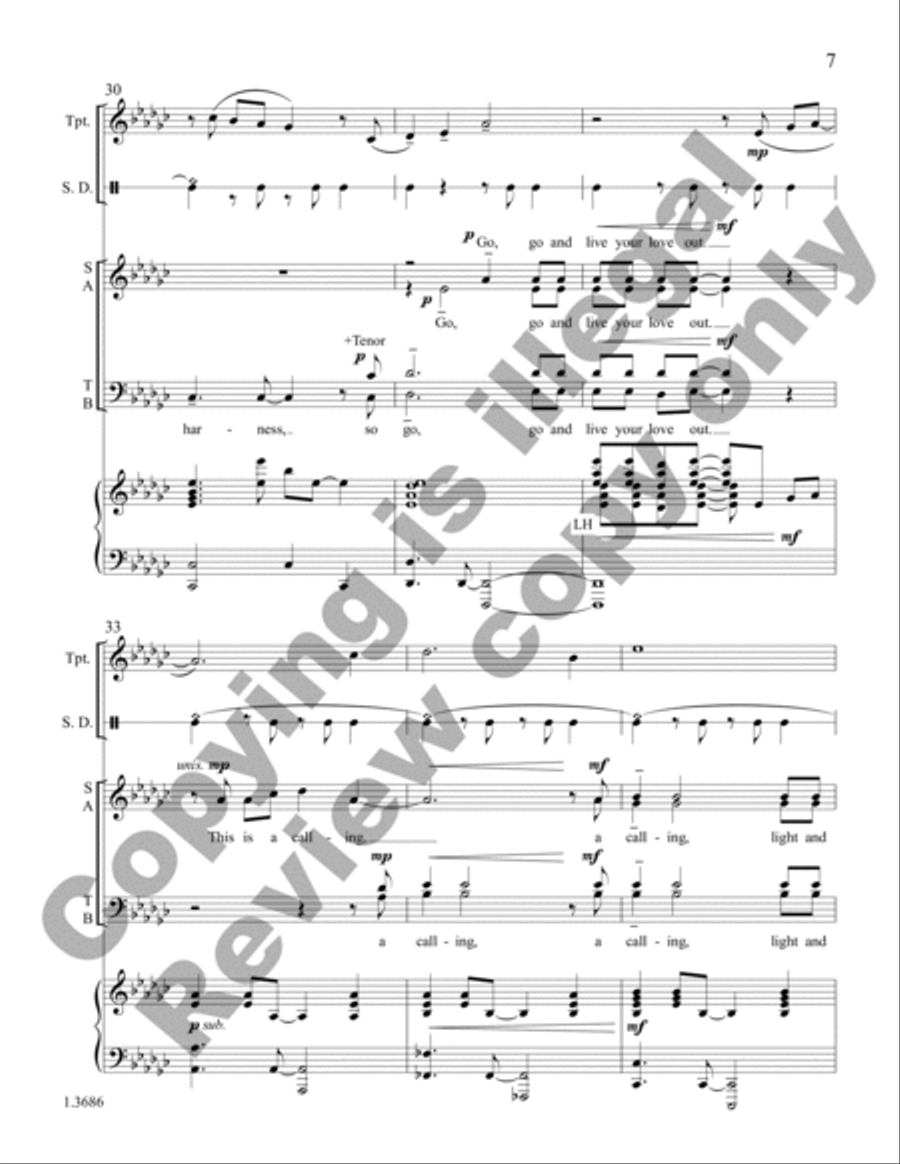 Light Transforms the Darkness (Choral Score)