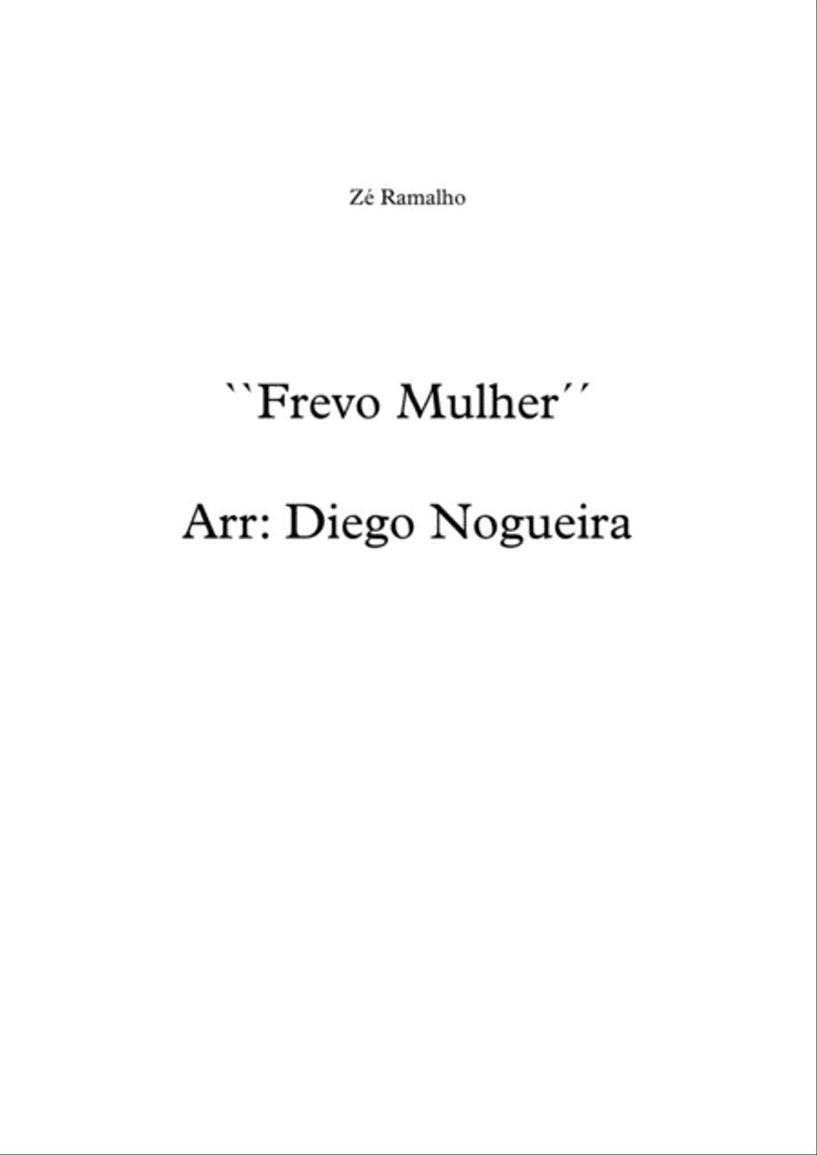 Frevo Mulher Concert Band scores gallery preview page 1