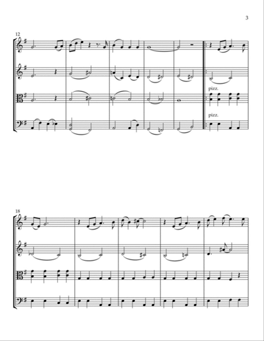 Georgia On My Mind Georgia On My Mind String Quartet scores gallery preview page 4