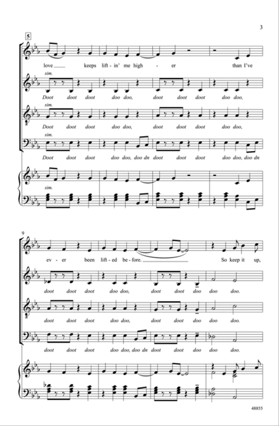(Your Love Keeps Lifting Me) Higher and Higher Choir scores gallery preview page 2