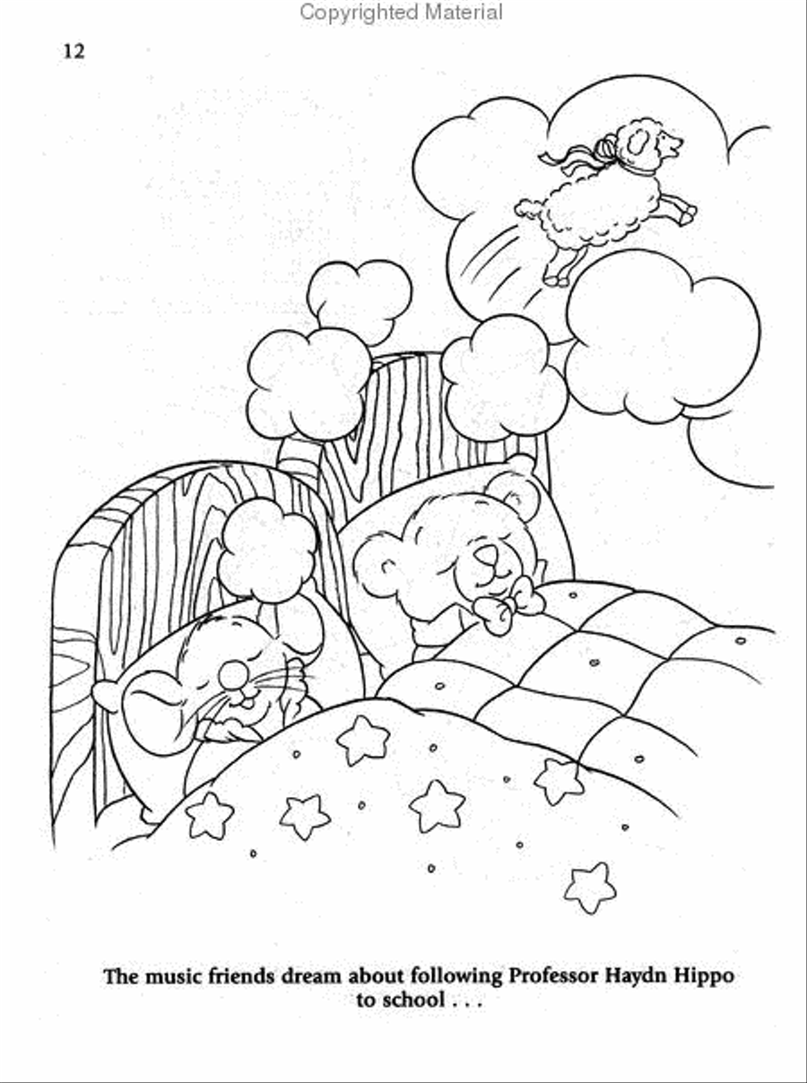 Music for Little Mozarts Coloring Book, Book 3 Piano Method scores gallery preview page 4