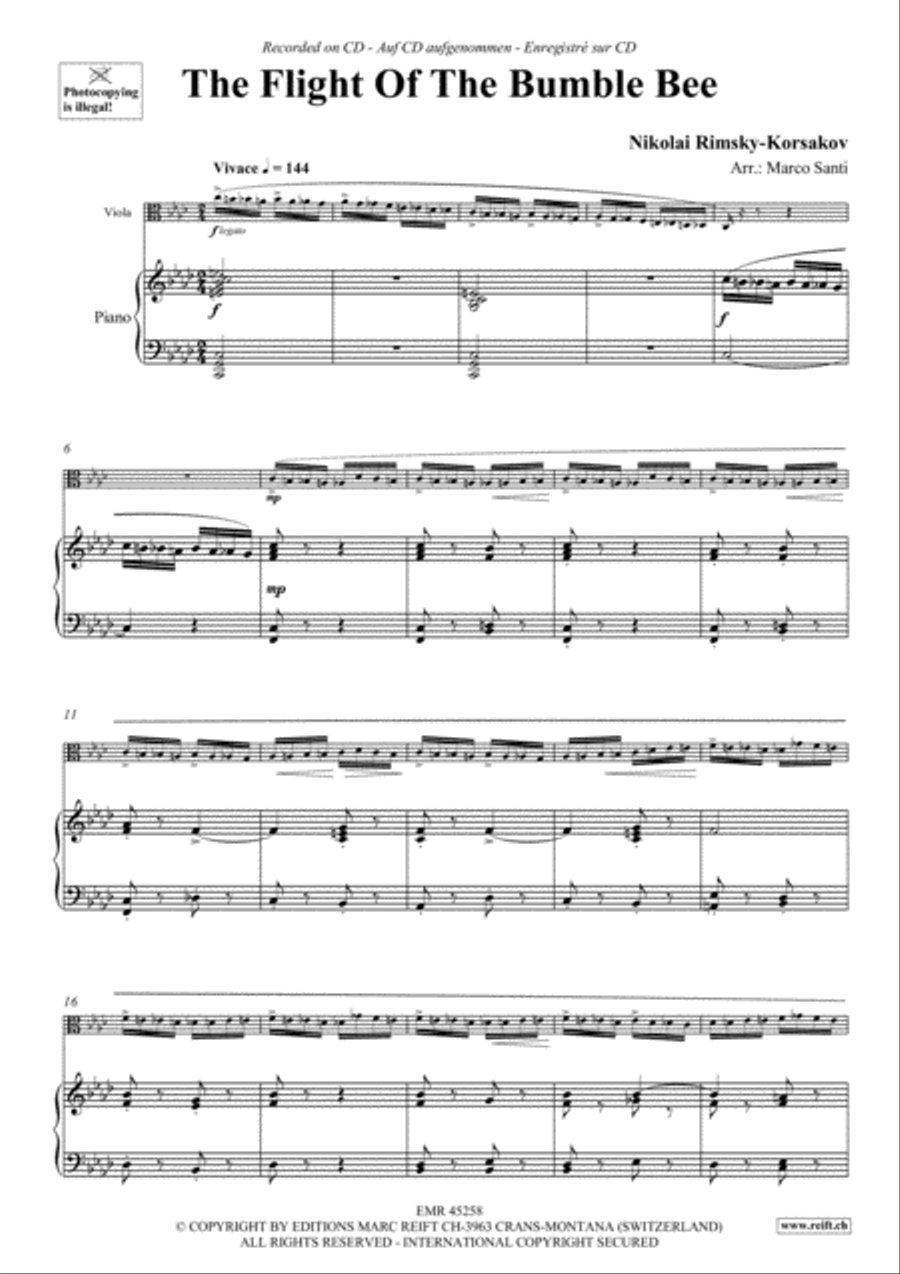 The Flight Of The Bumble Bee Piano Accompaniment scores gallery preview page 4