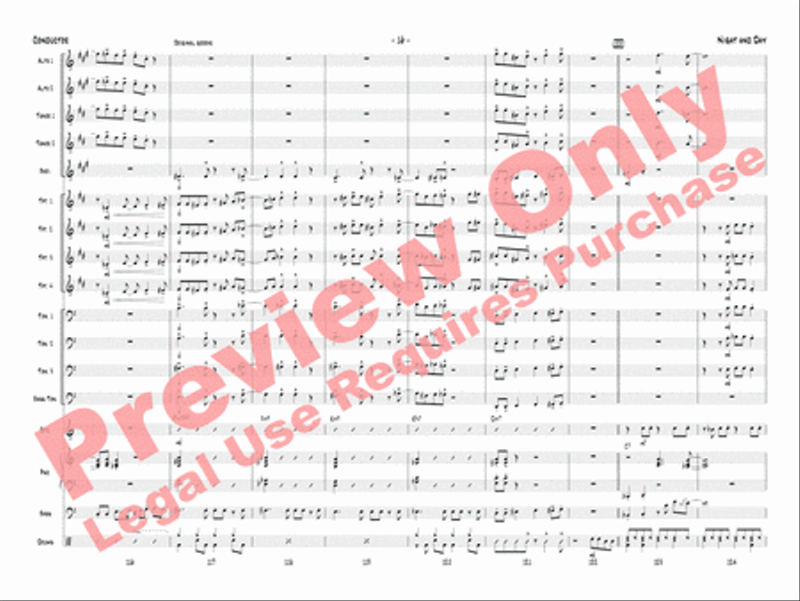 Night and Day Night and Day Jazz Ensemble scores gallery preview page 19