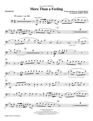 Book cover for More Than a Feeling (arr. Kirby Shaw) - Trombone
