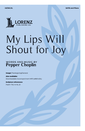 Book cover for My Lips Will Shout for Joy