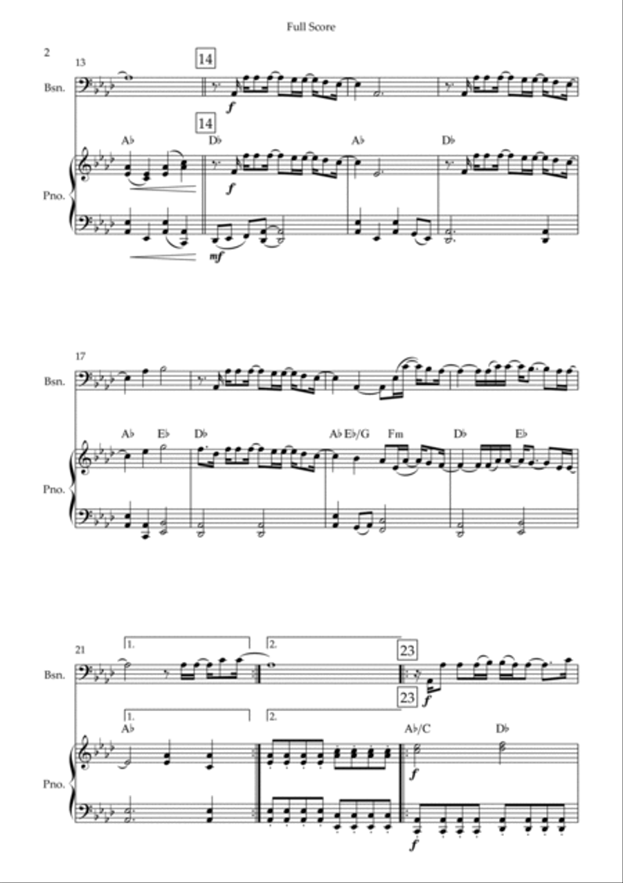 Goodness Of God Bassoon scores gallery preview page 2