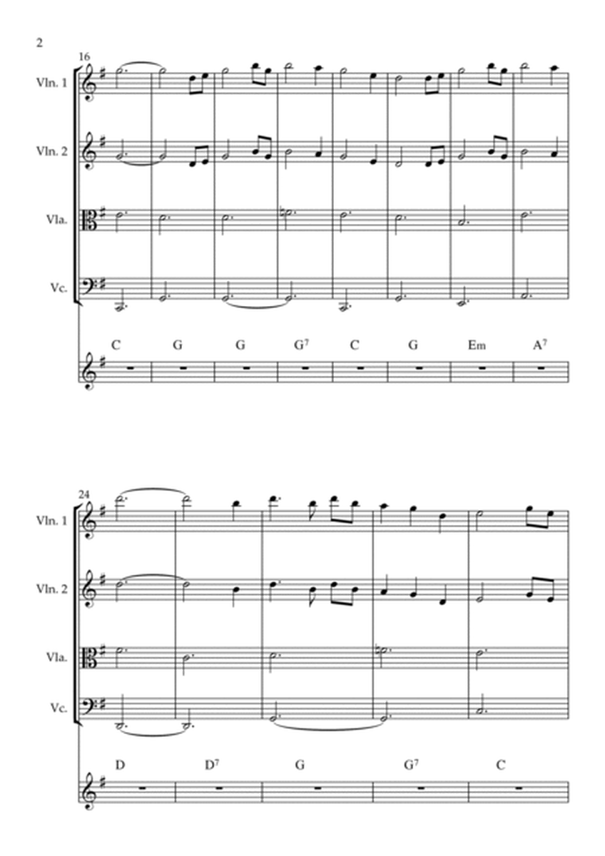 Amazing Grace String Quartet And Chords image number null