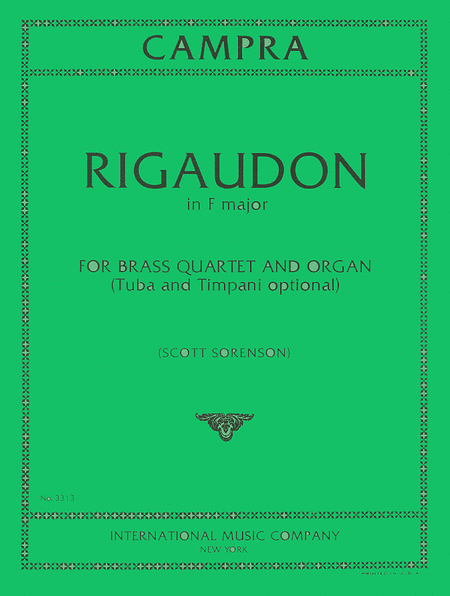Rigaudon for Brass Choir and Organ) (SORENSON)