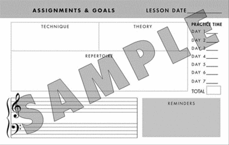 Practice Journal Collection / Songbook scores gallery preview page 2