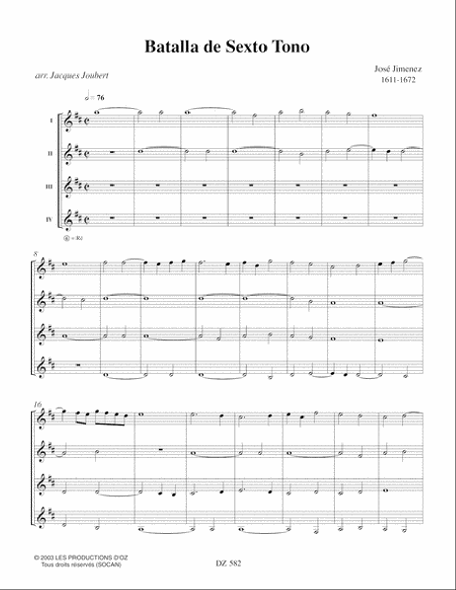 Batalla de sexto tono Batalla de sexto tono Guitar Ensemble scores gallery preview page 3