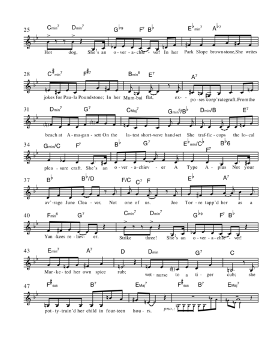 She's An Overachiever! She's An Overachiever! Voice scores gallery preview page 2