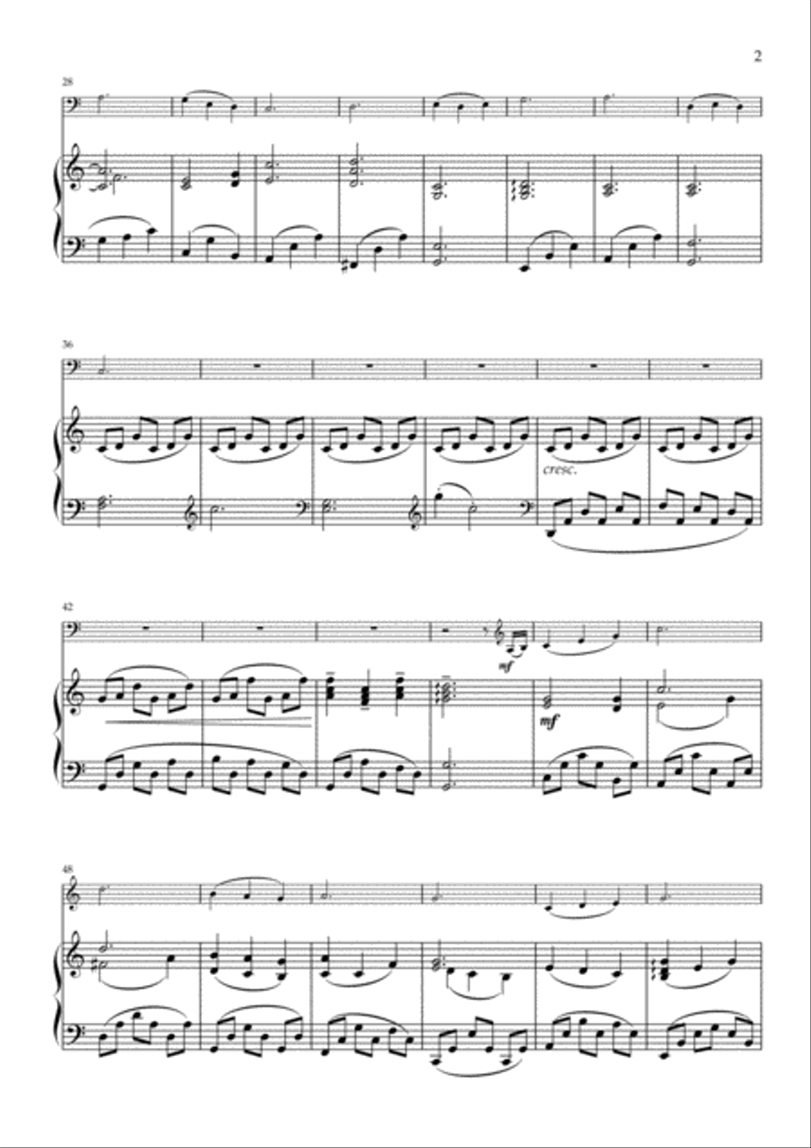 Morning Has Broken - Cello & Piano Morning Has Broken - Cello & Piano Piano scores gallery preview page 3