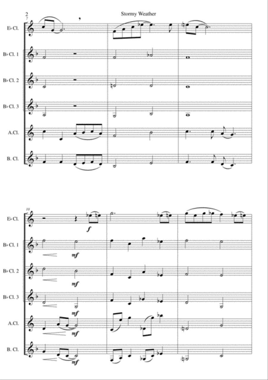 Stormy Weather Woodwind Ensemble scores gallery preview page 2