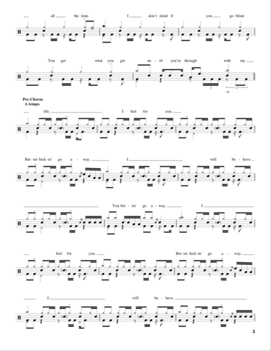 Whatever Whatever Drum Set scores gallery preview page 3