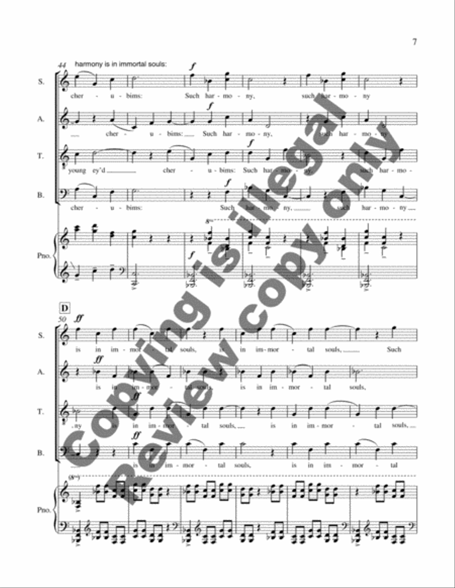 Love and Shapes High Fantastical 4-Part scores gallery preview page 15