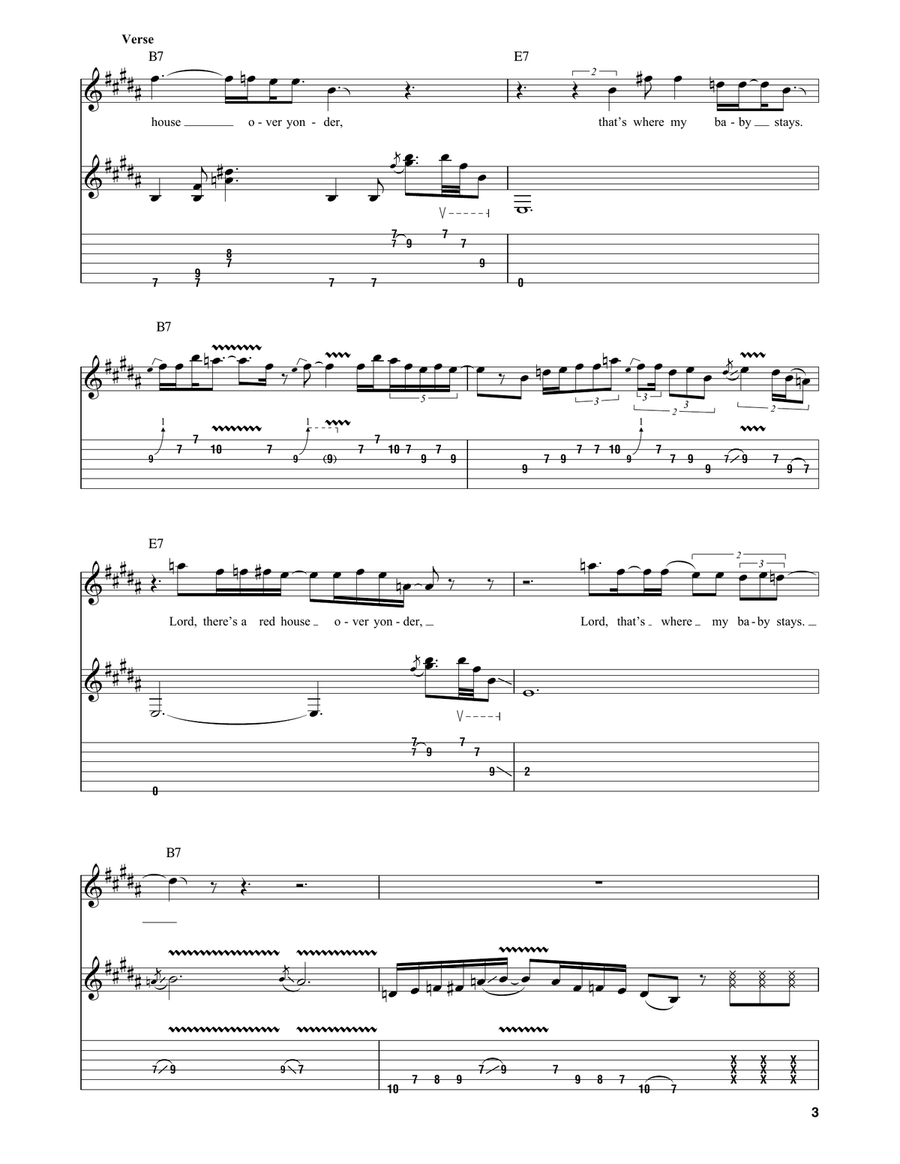 Red House Acoustic Guitar scores gallery preview page 3
