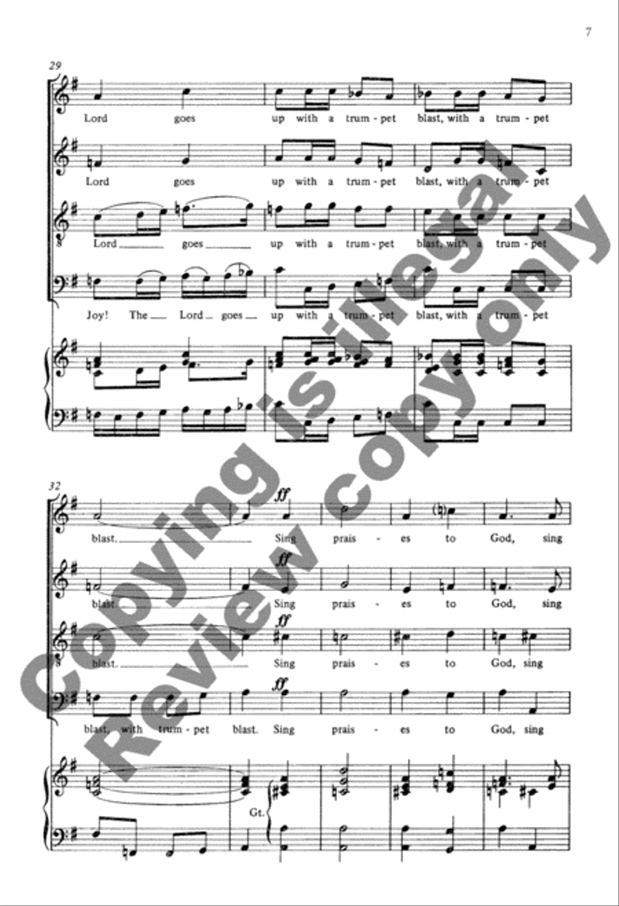 Psalm 47 4-Part scores gallery preview page 12