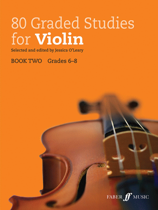 Book cover for 80 Graded Studies for Violin, Book 2