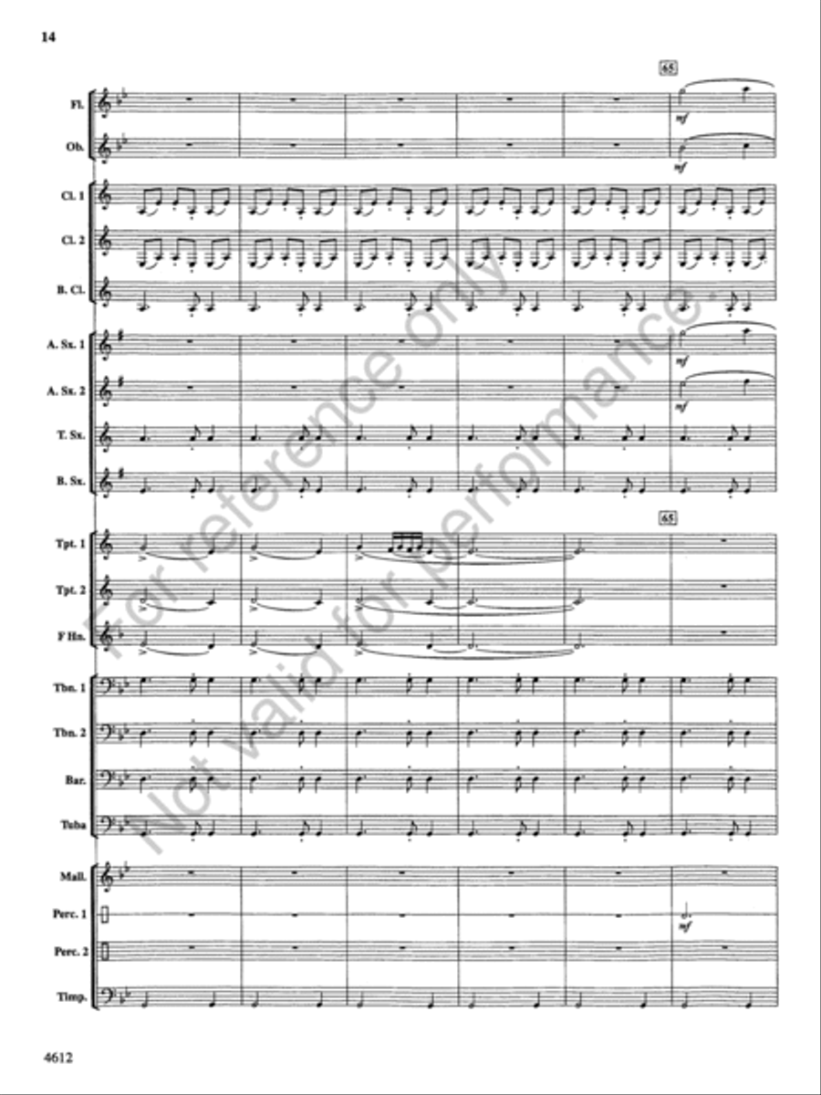 Themes from the Nutcracker Concert Band scores gallery preview page 15