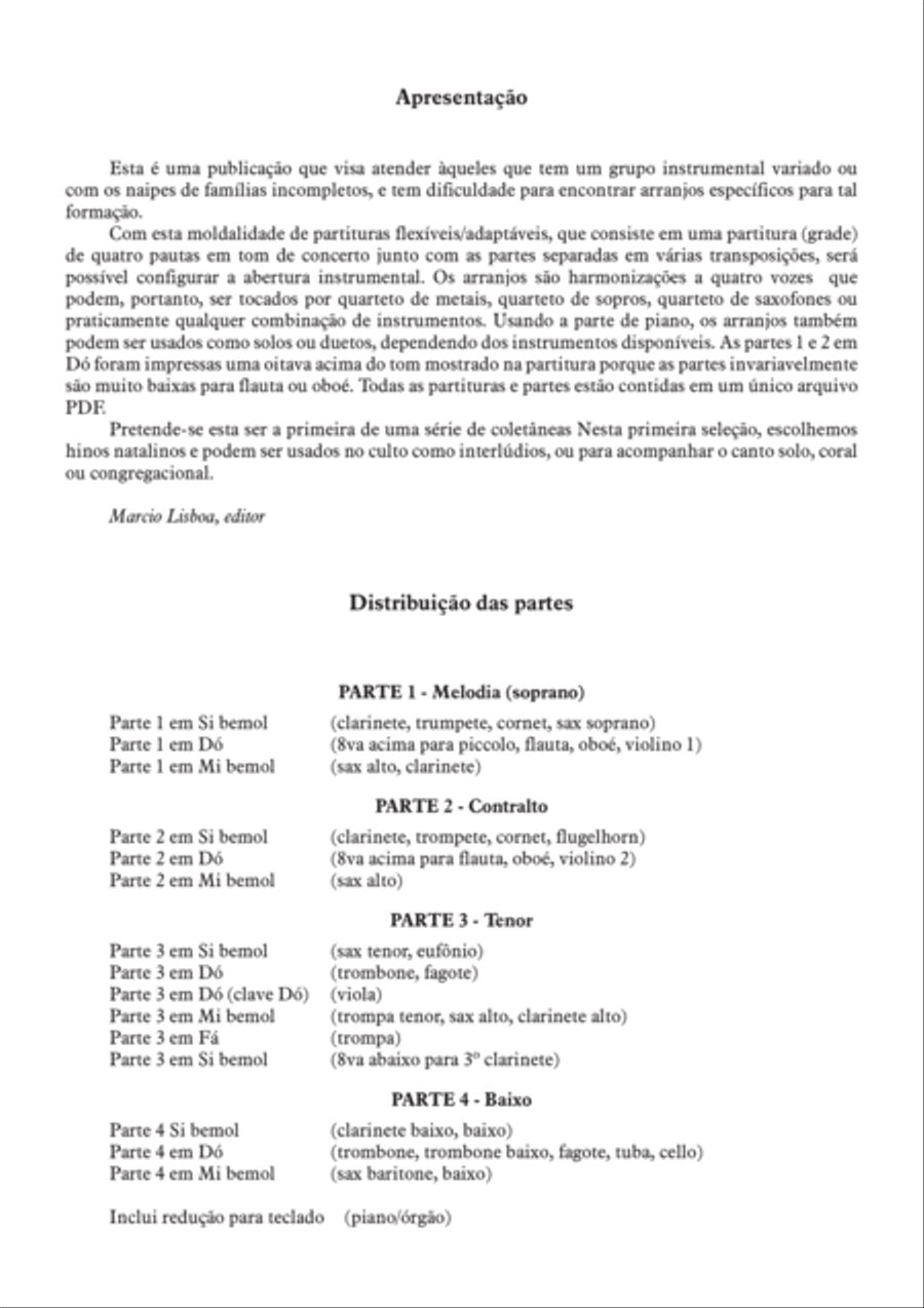 Hinos Natalinos Favoritos - Partituras Flexíveis / Adaptáveis Brass Ensemble scores gallery preview page 2