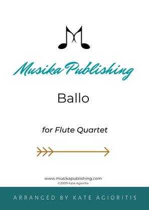 Book cover for Ballo - for Flute Quartet
