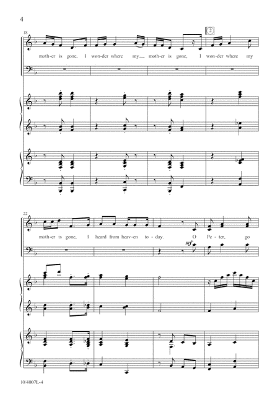 Peter, Go Ring Them Bells 3-Part scores gallery preview page 4