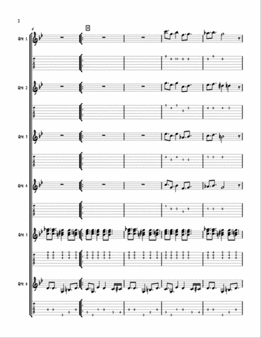 New York Sabor Electric Guitar scores gallery preview page 2