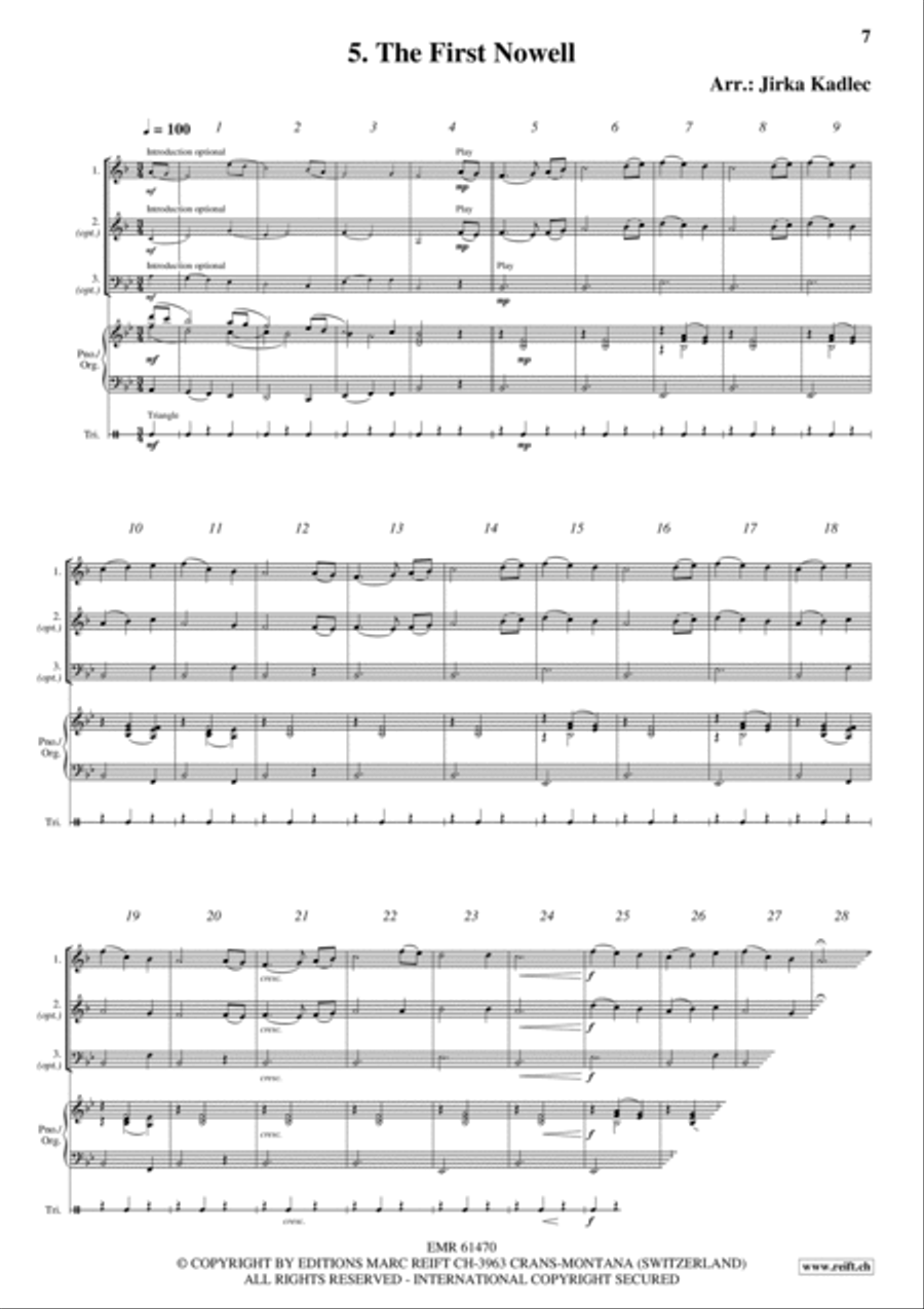 12 Easy Christmas Songs Brass Duet scores gallery preview page 7