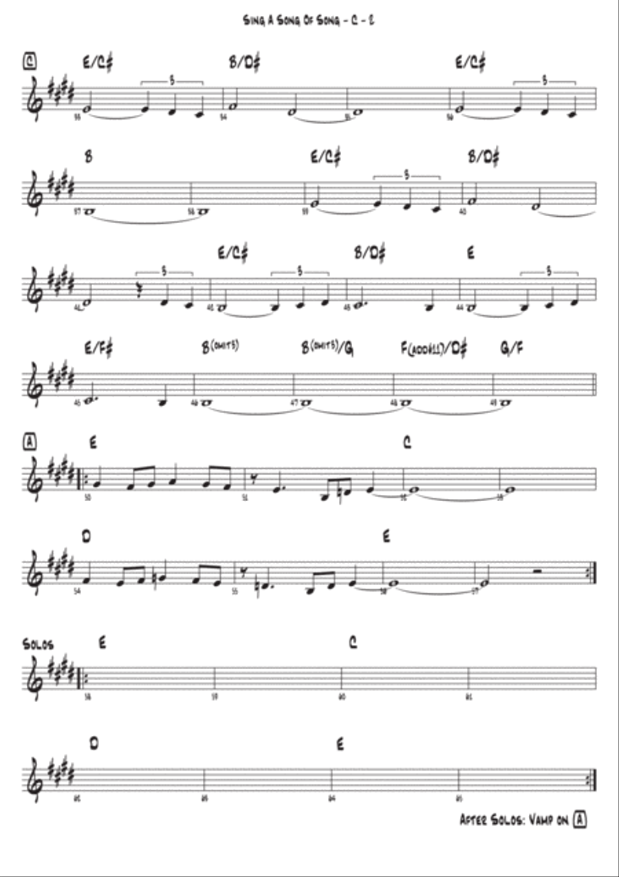 Sing A Song Of Song Piano scores gallery preview page 5