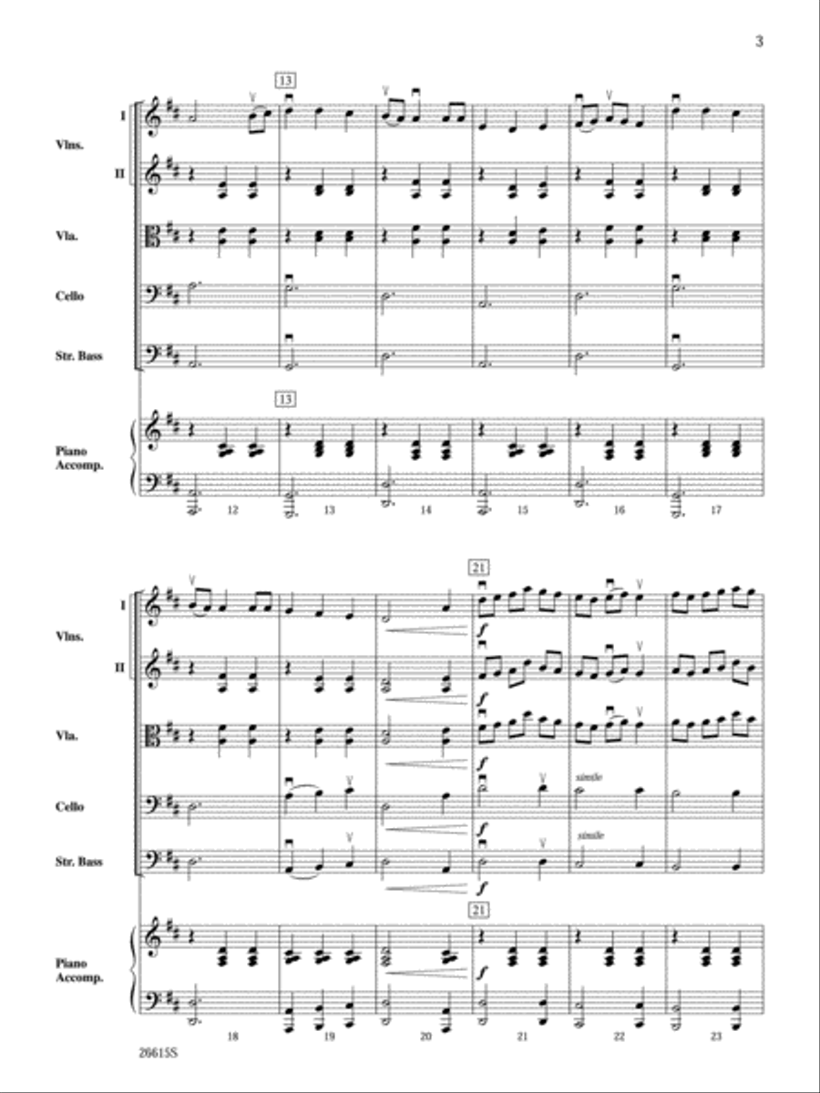 Alison's Waltz String Orchestra scores gallery preview page 3