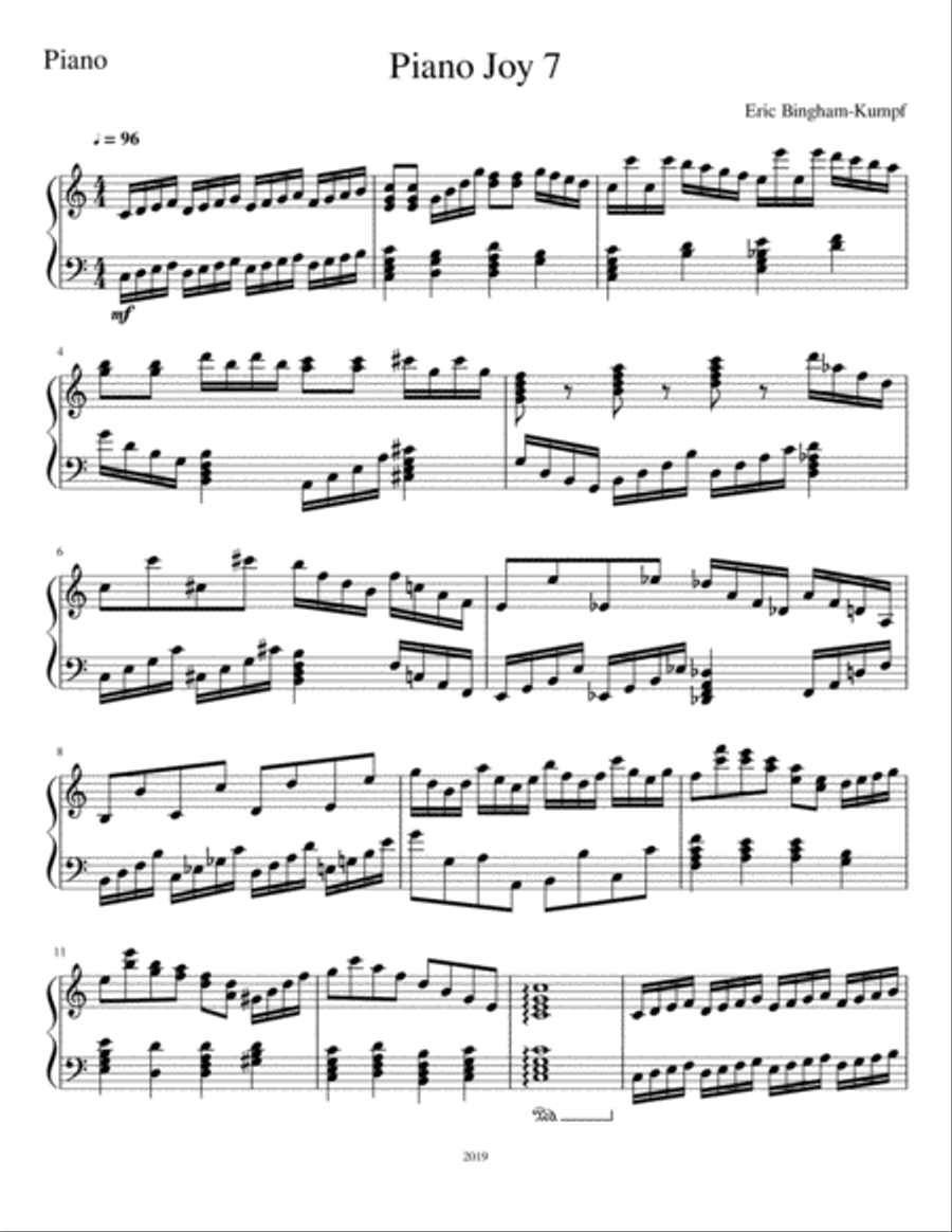 Piano Joy 7 Piano Solo scores gallery preview page 1