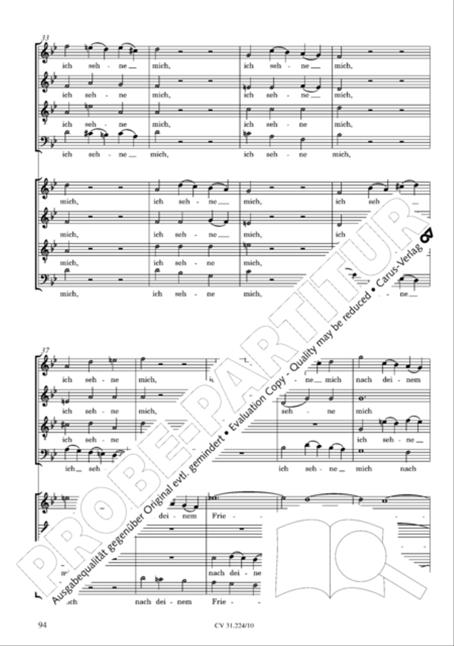 The complete motets (without Bc) Choir scores gallery preview page 101
