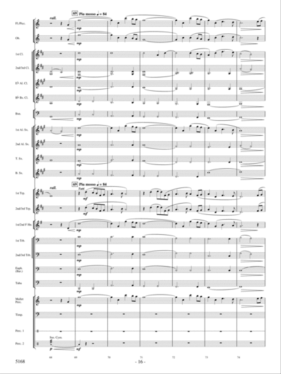 Brule River Celebration Concert Band scores gallery preview page 15