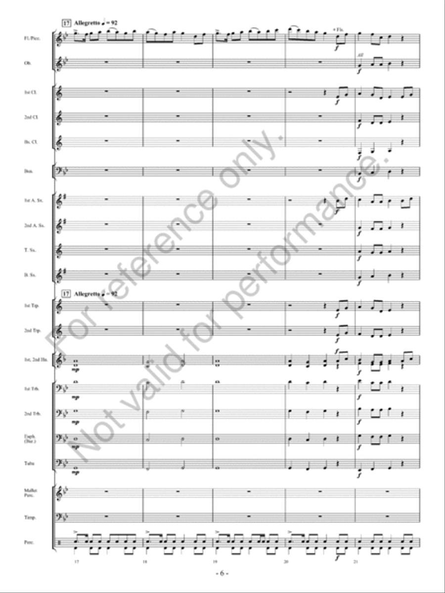 But For The Love Of Ireland Concert Band scores gallery preview page 7
