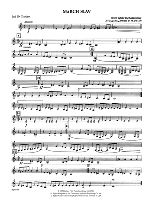 March Slav: 2nd B-flat Clarinet